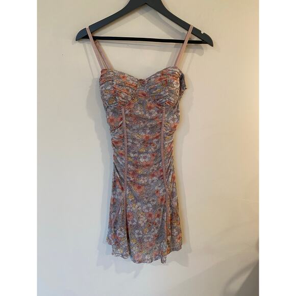 Story On ruched Mini Dress Size Small - Picture 1 of 12